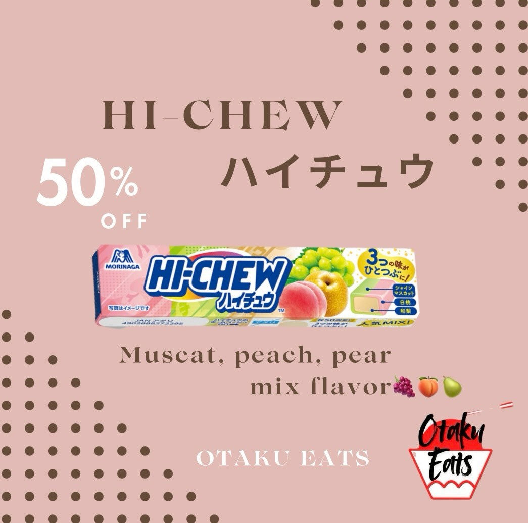 HI-chew muscat.peach.pear mix flavor